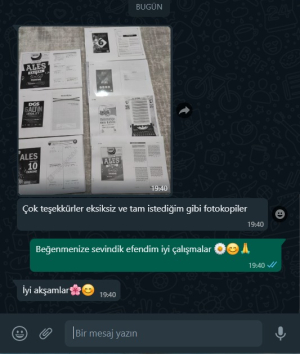 Zeta Fotokopi Sizden Gelenler