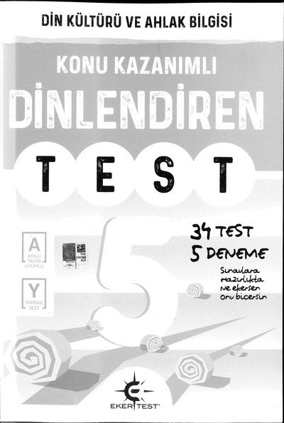 DİN KÜLTÜRÜ VE AHLAK BİLGİSİ DİNLENDİREN TEST