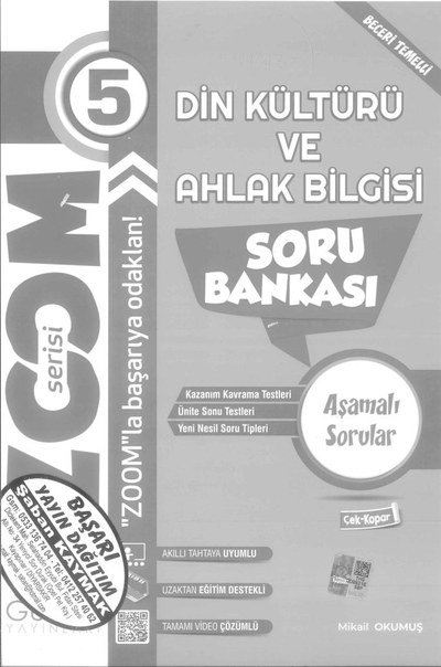 DİN KÜLTÜRÜ VE AHLAK BİLGİSİ SORU BANKASI