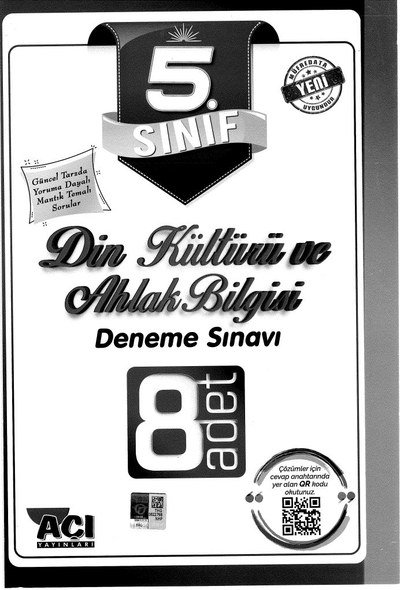 DİN KÜLTÜRÜ VE AHLAK BİLGİSİ DENEME SINAV 8 ADET