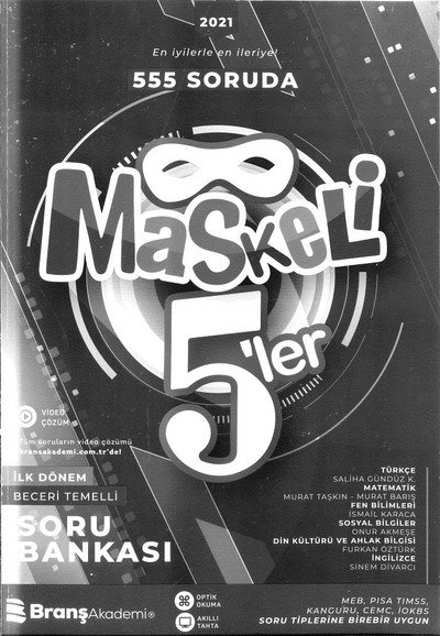 555 SORUDA MASKELİ 5'LER Zeta Fotokopi