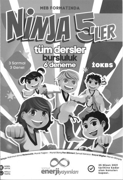 NİNJA 5'LER TÜM DERSLER BURSLULUK 6 DENEME Zeta Fotokopi