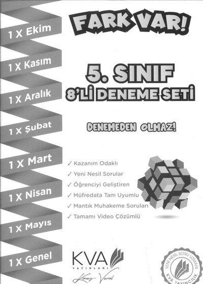 FARK VAR 8'Lİ DENEME SETİ Zeta Fotokopi