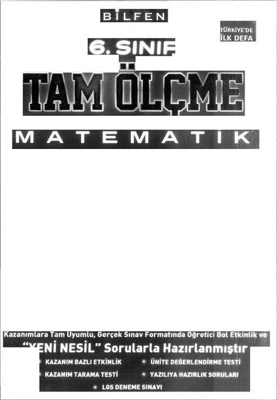 TAM ÖLÇME MATEMATİK Zeta Fotokopi
