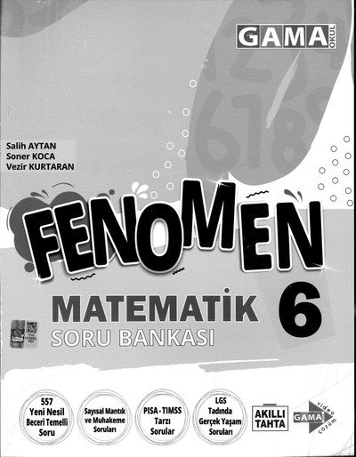 FENOMEN MATEMATİK SORU BANKASI Zeta Fotokopi