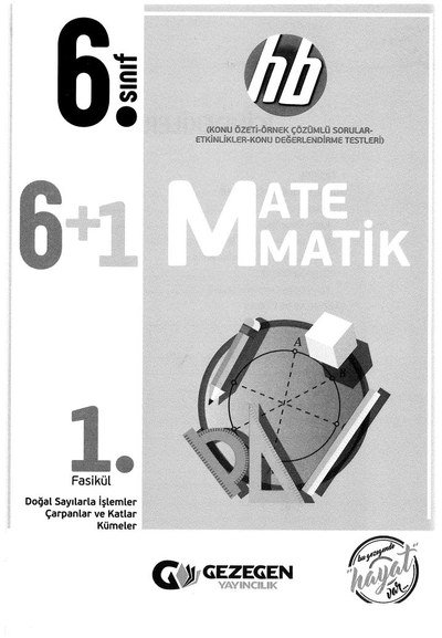 6+1 MATEMATİK 1. FASİKÜL Zeta Fotokopi