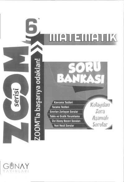 MATEMATİK SORU BANKASI ZOOM SERİSİ Zeta Fotokopi