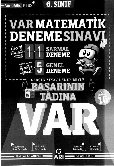 VAR MATEMATİK DENEME SINAVI Zeta Fotokopi