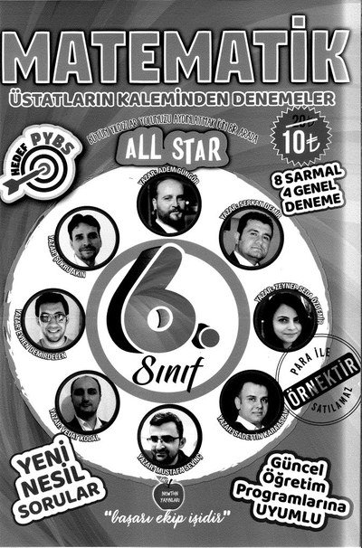 MATEMATİK ÜSTATLARIN KALEMİNDEN DENEMELER Zeta Fotokopi