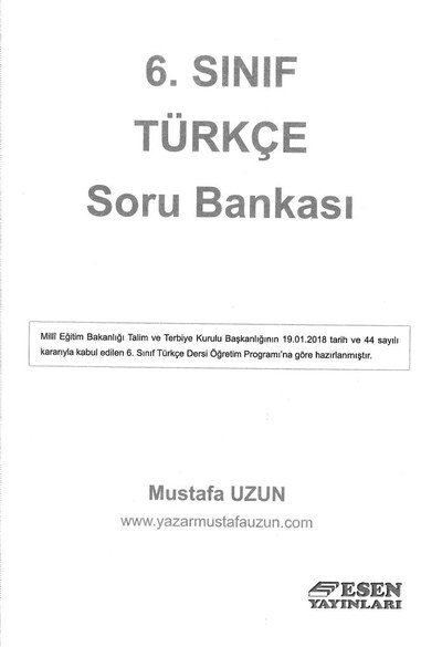 TÜRKÇE SORU BANKASI