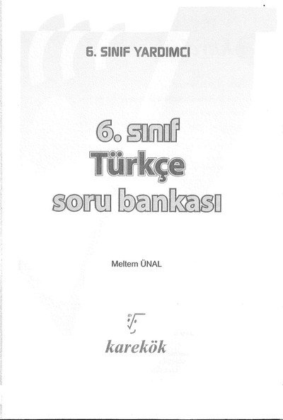 TÜRKÇE SORU BANKASI Zeta Fotokopi