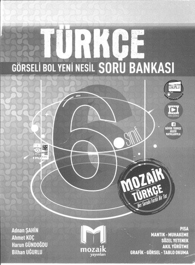 TÜRKÇE GÖRSELİ BOL YENİ NESİL SORU BANKASI Zeta Fotokopi