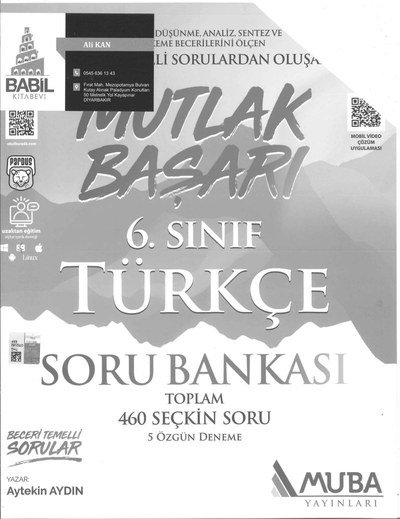 MUTLAK BAŞARI TÜRKÇE SORU BANKASI
