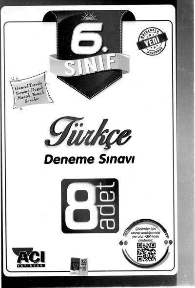 TÜRKÇE DENEME SINAVI 8 ADET Zeta Fotokopi