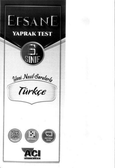 EFSANE TEST TÜRKÇE