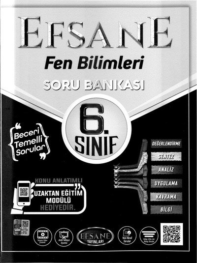 EFSANE FEN BİLİMLERİ SORU BANKASI Zeta Fotokopi