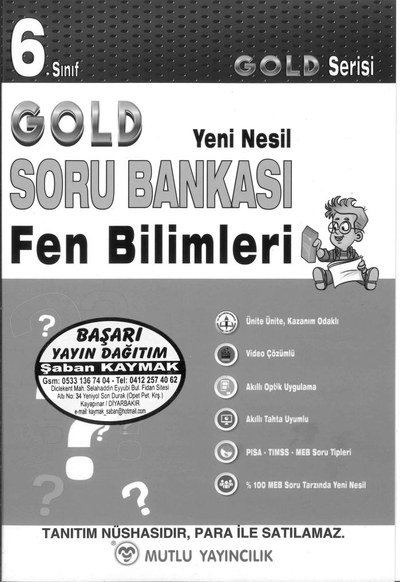 GOLD SORU BANKASI FEN BİLİMLERİ Zeta Fotokopi