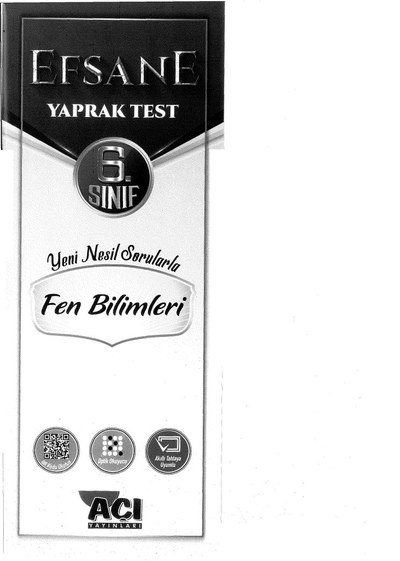 EFSANE YAPRAK TEST FEN BİLİMLERİ Zeta Fotokopi