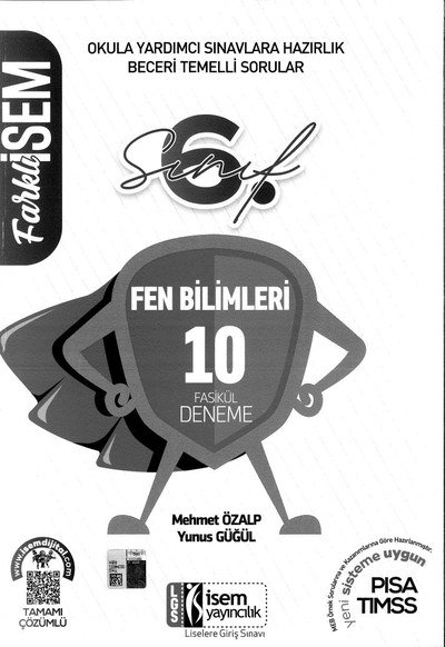 FEN BİLİMLERİ 10 FASİKÜL DENEME Zeta Fotokopi