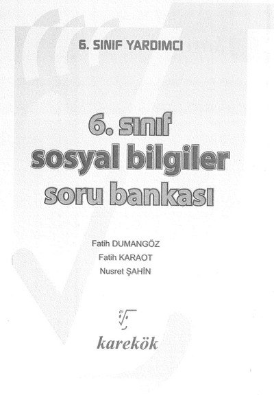 SOSYAL BİLGİLER SORU BANKASI Zeta Fotokopi