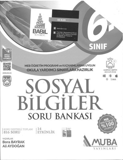 SOSYAL BİLGİLER SORU BANKASI Zeta Fotokopi