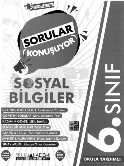 SORULAR KONUŞUYOR SOSYAL BİLGİLER Zeta Fotokopi