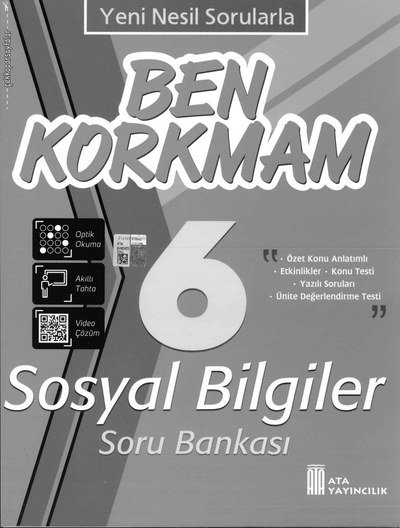 BEN KORKMAM SOSYAL BİLGİLER SORU BANKASI Zeta Fotokopi