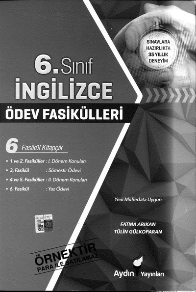 İNGİLİZCE ÖDEV FASİKÜLLERİ