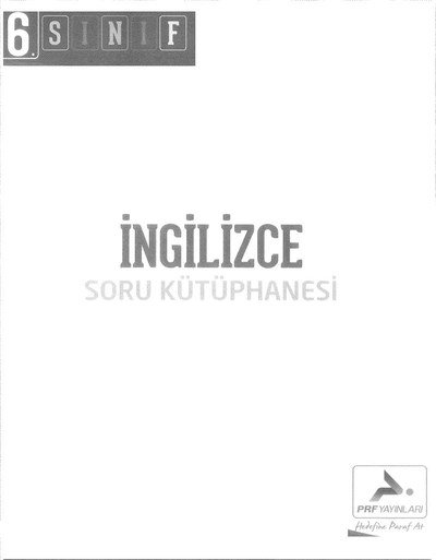 İNGİLİZCE SORU KÜTÜPHANESİ