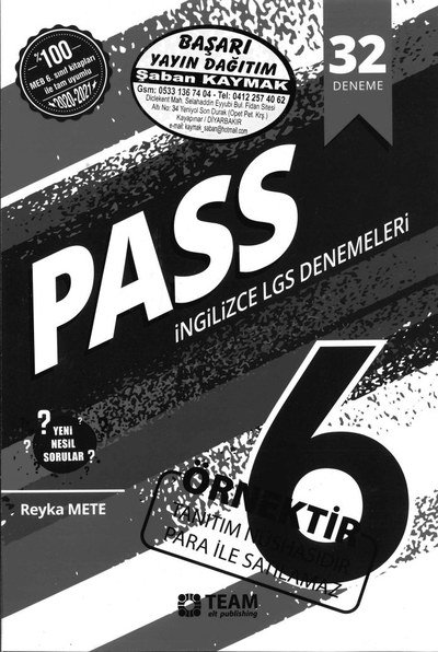 PASS İNGİLİZCE LGS DENEMELERİ