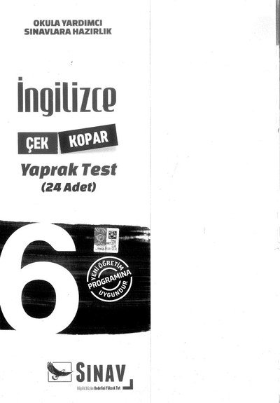 İNGİLİZCE YAPRAK TEST 24 ADET Zeta Fotokopi
