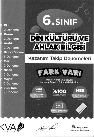 DİN KÜLTÜRÜ VE AHLAK BİLGİSİ FARK VAR Zeta Fotokopi