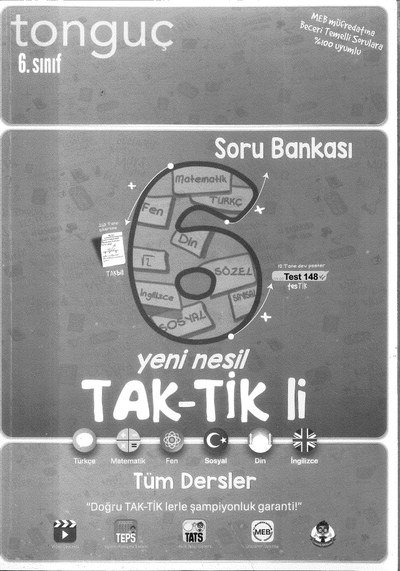 TAK-TİK'Lİ TÜM DERSLER SORU BANKASI Zeta Fotokopi