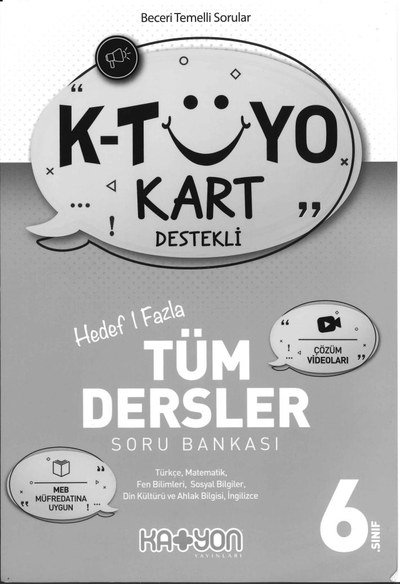 K-TÜYO KART DESTEKLİ TÜM DERSLER SORU BANKASI Zeta Fotokopi