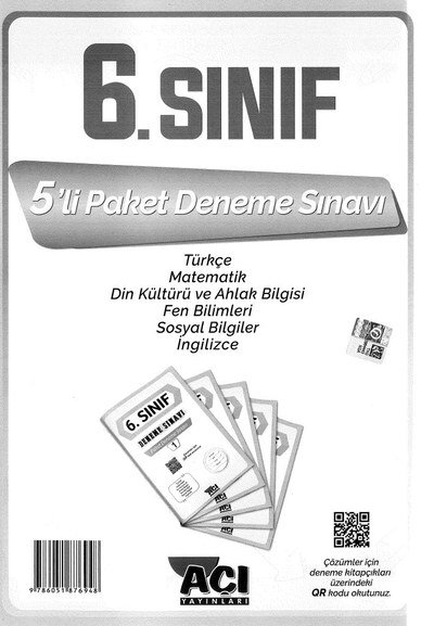 5'Lİ PAKET DENEME SINAVII Zeta Fotokopi