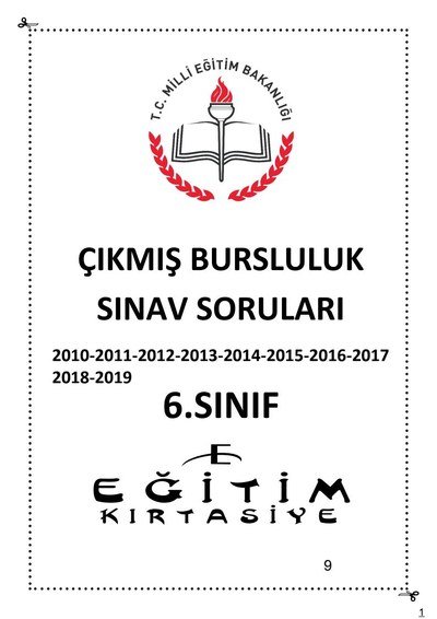 ÇIKMIŞ BURSLULUK SINAV SORULARI