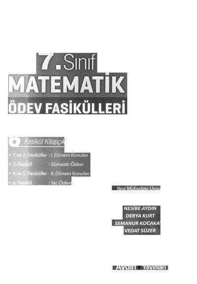 MATEMATİK ÖDEV FASİKÜLLERİ Zeta Fotokopi