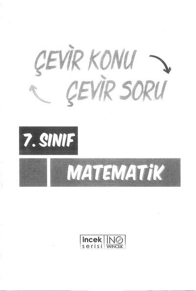 ÇEVİR KONU ÇEVİR SORU MATEMATİK Zeta Fotokopi