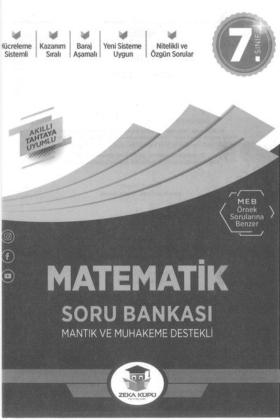 MATEMATİK SORU BANKASI MANTIK VE MUHAKEME DESTEKLİ Zeta Fotokopi