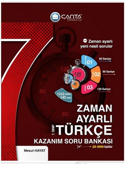 ZAMAN AYARLI TÜRKÇE SORU BANKASI