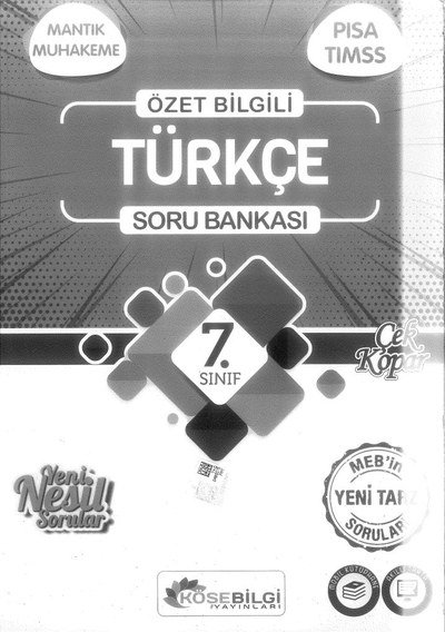 ÖZET BİLGİLİ TÜRKÇE SORU BANKASI Zeta Fotokopi