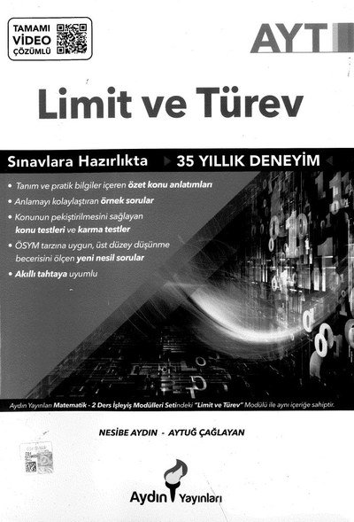 LİMİT VE TÜREV AYT Zeta Fotokopi