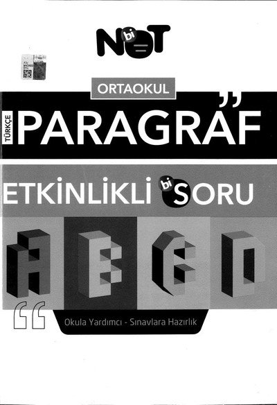 PARAGRAF ETKİNLİKLİ Bİ SORU Zeta Fotokopi