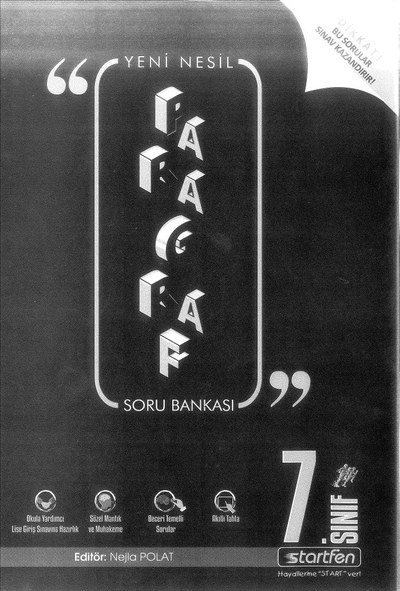 PARAGRAF SORU BANKASI Zeta Fotokopi