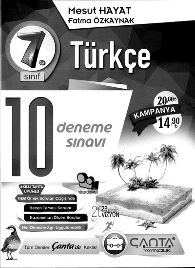 TÜRKÇE 10 DENEME Zeta Fotokopi