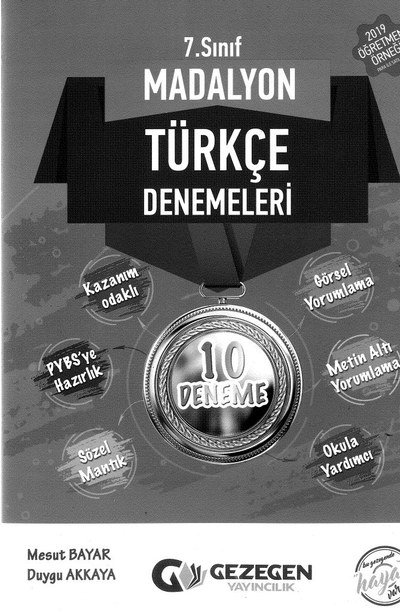 MADALYON TÜRKÇE DENEMELERİ 10 DENEME Zeta Fotokopi