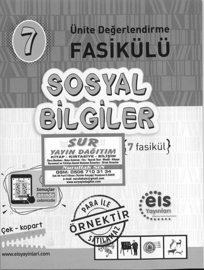 SOSYAL BİLGİLER ÜNİTE DEĞERLENDİRME FASİKÜLÜ Zeta Fotokopi