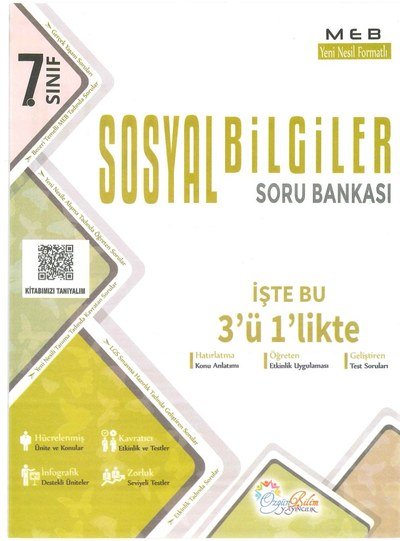 SOSYAL BİLGİLER SORU BANKASI İŞTE 3'Ü 1'LİKTE Zeta Fotokopi