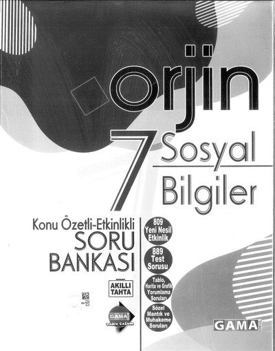 ORJİN SOSYAL BİLGİLER KONU ÖZETLİ SORU BANKASI Zeta Fotokopi