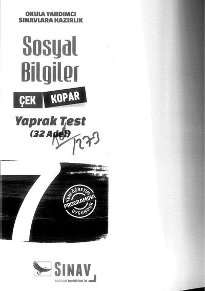SOSYAL BİLGİLER YAPRAK TEST 32 ADET Zeta Fotokopi